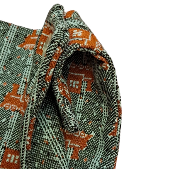 Health-Tex VINTAGE Stantogs red trains on tracks - Picture 4 of 5